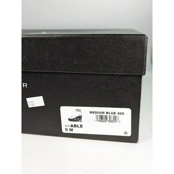 Marc Fisher Women's Able Square Toe Blue Wedge Platform Size 9 (MSRP $140) - Picture 10 of 10